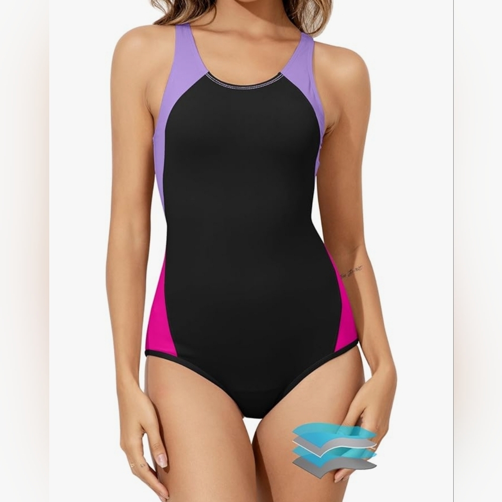 Beautikini Period Swimwear One Piece Leakproof Menstrual  Racerback